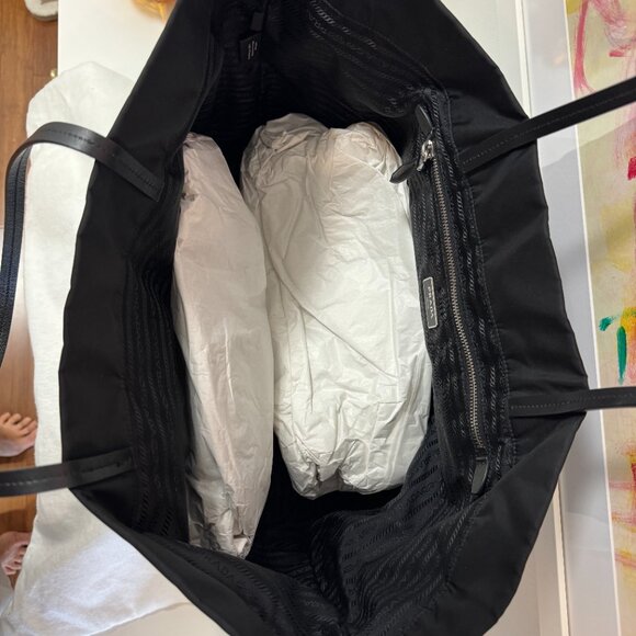 Prada Re-Nylon and Saffiano Leather Tote Bag - Picture 5 of 8